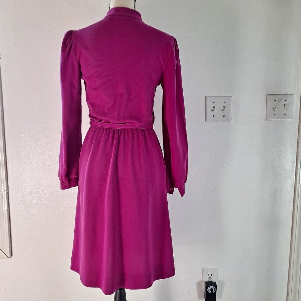 Jcpenney Vintage Midi Long Reglan Sleeves Dress In Pl… Gem